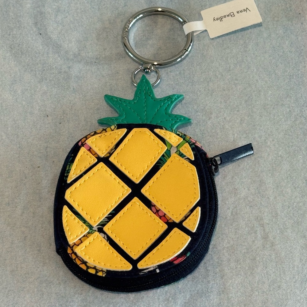 Vera Bradley Yellow and Green Pineapple Bag Accessory